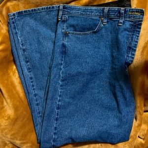 Wrangler Authentics 44 x 30 Straight Leg, Dark Wash, Distressed NEW without Tags